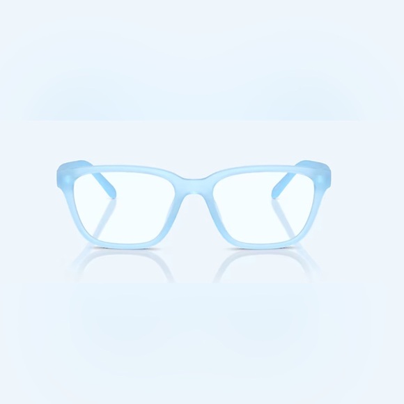 Arnette Phoebe Glasses Frosted Light Blue Transparent Lens Extra Small Case NWOT - Picture 1 of 12